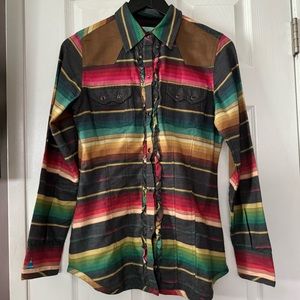 Tasha Polizzi Serape Top Southwestern
